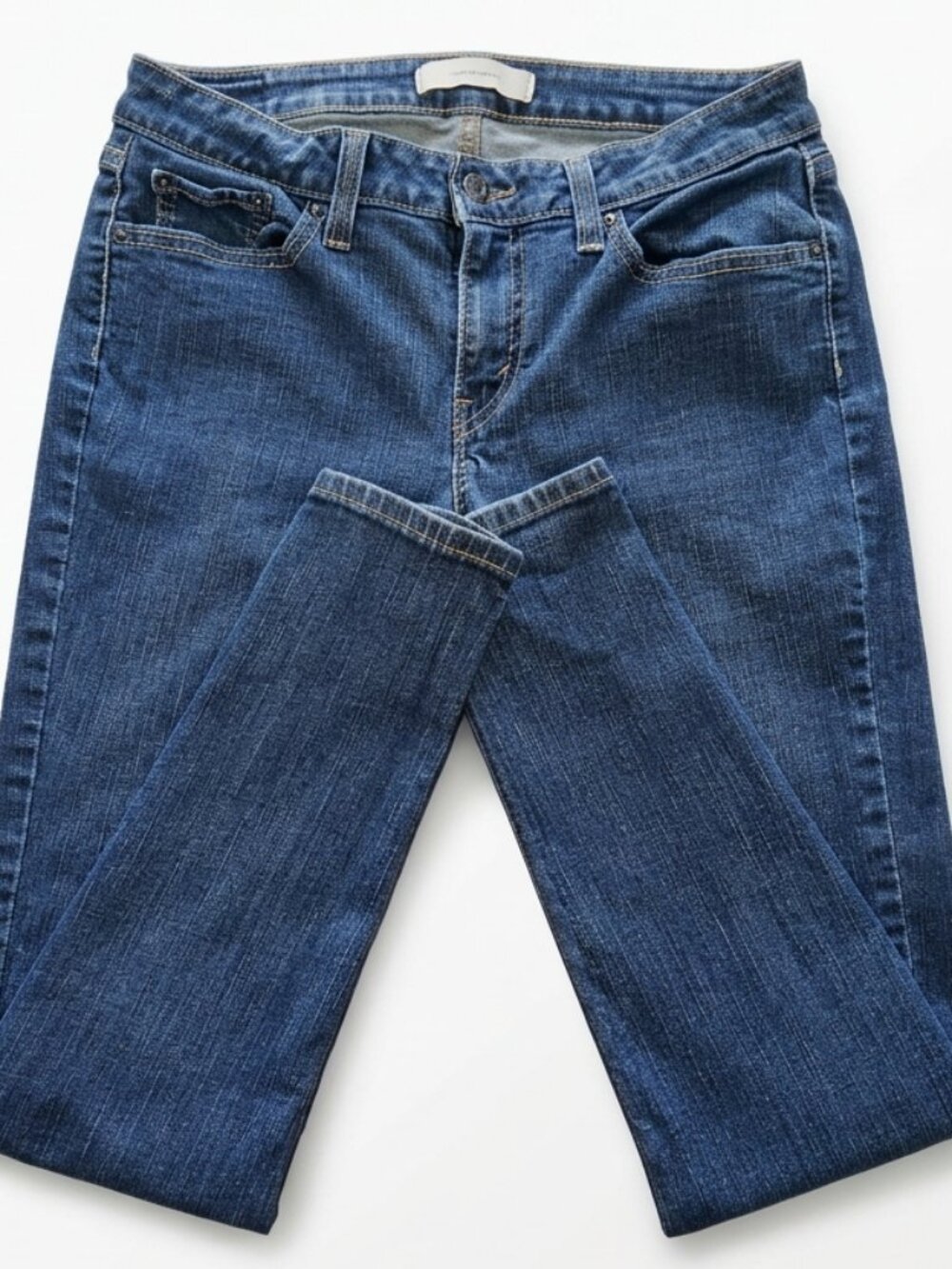 Levi’s Leggings Dark Blue Wash Stretch Skinny Jeans Style S45598 Women’s 30x32 - Picture 1 of 11